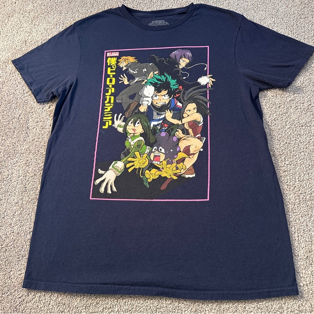 My Hero Academia T-shirt Funimation Navy Blue Anime Medium M